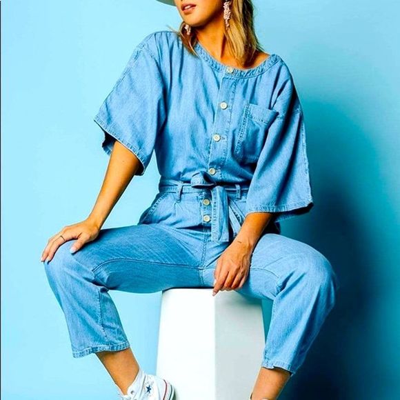 Free People Denim - Host Pick❤️💕💕Free People Denim Jumpsuit